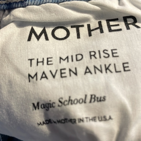 MOTHER “MAVEN MID RISE ANKLE”WASH: MAGIC SCHOOL BUS *SIZE 28 *NEW $248.00 - Picture 8 of 10